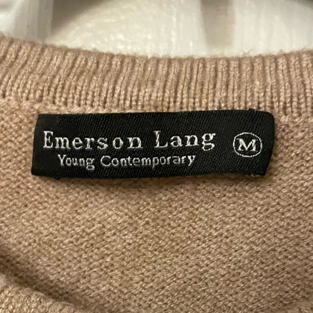Emerson Lang Young Contemporary Brown Button-Up Cardigan - Picture 8 of 12